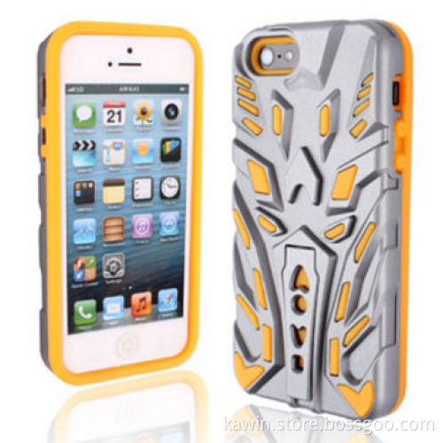 Transformer Combo PC Silicone Cellphone Cover, Suitable for Apple's iPhone 5G
